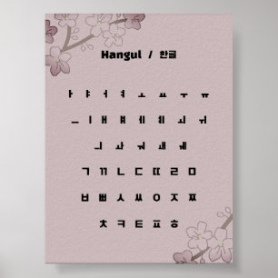 Hangul/한 글 poster