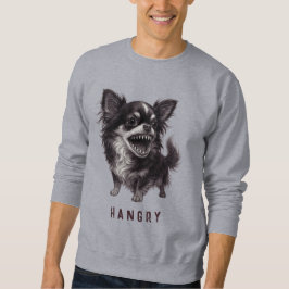 Hangy Chihuahua - Funny Aggressiv Arg Scary Lång Ärmad Tröja