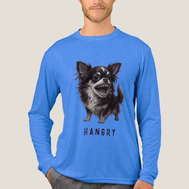 Hangy Chihuahua - Funny Aggressiv Arg Scary T Shirt (Framsida)