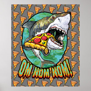Hangy Pizza Shark Poster