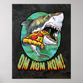 Hangy Pizza Shark Poster