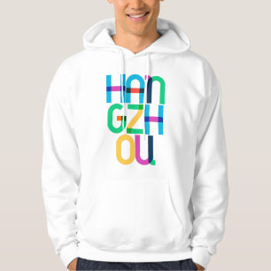 Hangzhou China Pop Art Brev Hoodie