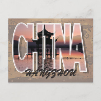 Hangzhou, vykort för China