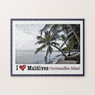 Hanimaadhoo Island - Maldives i Kärlek - Pussel
