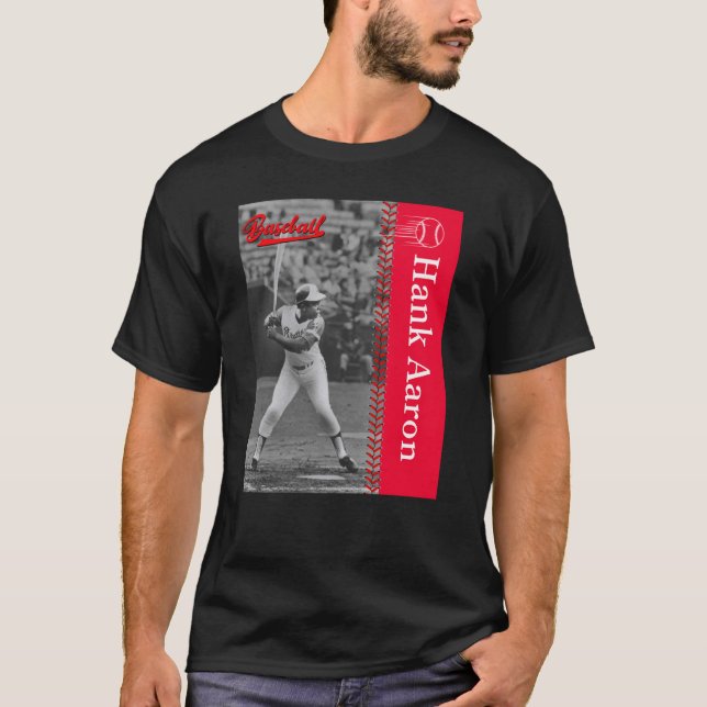 Hank Aaron_Baseball_001 T Shirt (Framsida)