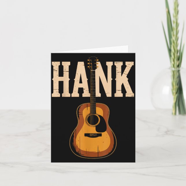 Hank Folk Style Line Dancing Western Country Music Kort (Framsida)