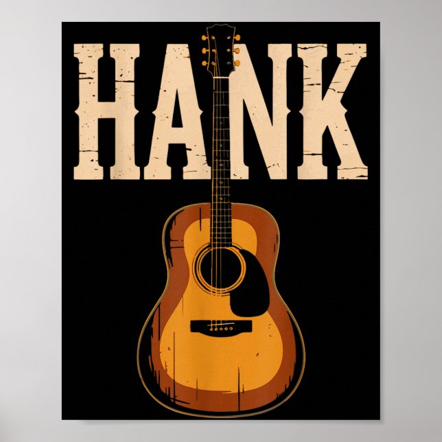 Hank Folk Style Line Dancing Western Country Music Poster (Framsidan)