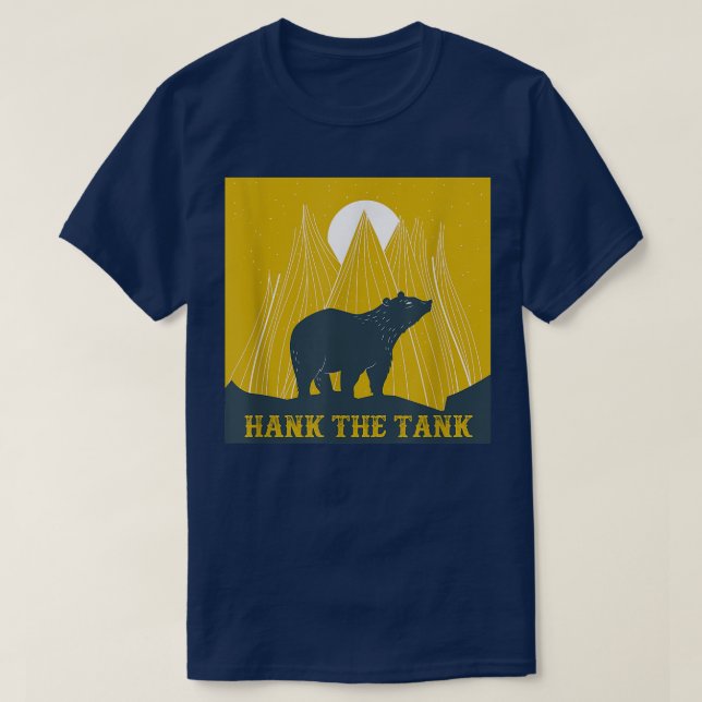 Hank Tanken Bear California Sjö Tahoe Bears Roligt T Shirt (Design framsida)