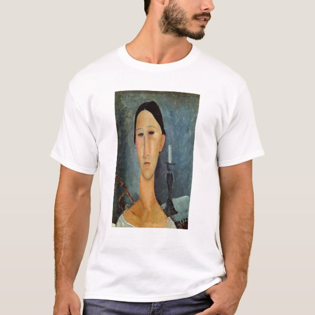 Hanka Zborowska med en ljusstake, 1919 T Shirt (Framsida)