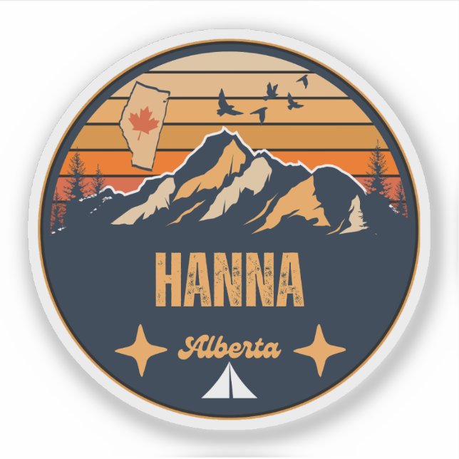 Hanna, Alberta Klistermärken (Framsida)