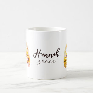 Hanna Hebrew Meaning Grace Rainbow Solros Boho Kaffemugg