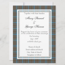 Hanna Scottish Wedding-inbjudan