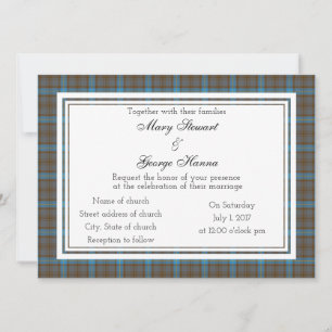 Hanna Scottish Wedding-inbjudan Inbjudningar