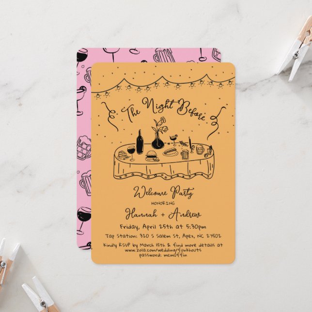 Hannah är kvällen före välkomstnatt före inbjudningar (Fram/Back In Situ)