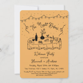 Hannah är kvällen före välkomstnatt före inbjudningar