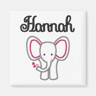 Hannah elefantmagnet magnet
