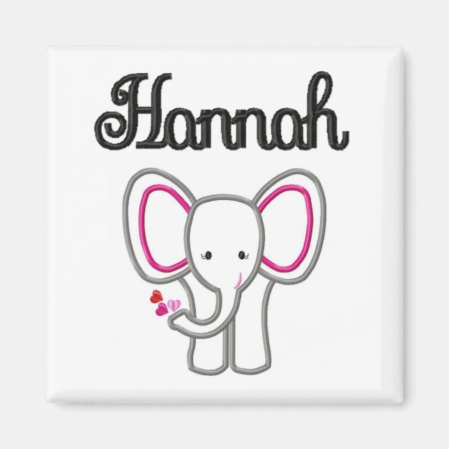 Hannah Elephant Magnet (Framsidan)