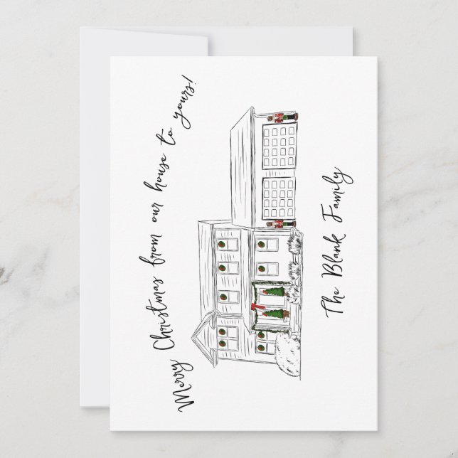 Hannah flat card inbjudningar (Framsida)