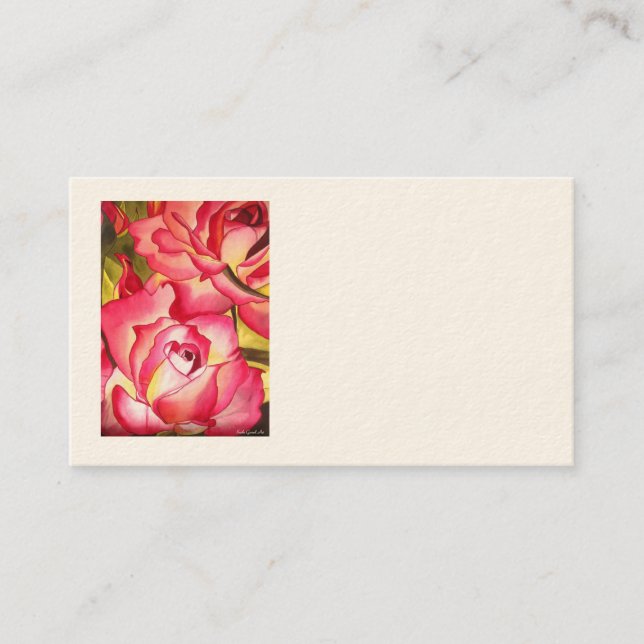 Hannah Gordon rosa visitkortar av Sacha Grossel Visitkort (Framsida)