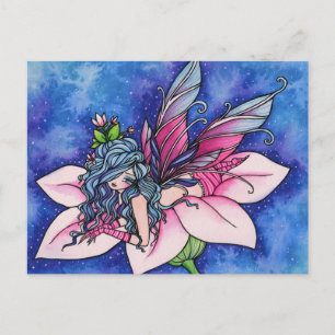 Hannah Lynn: "Flower Fairy Fantasy Art Postcard Vykort