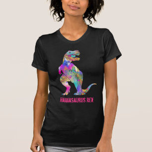 Hannah osaurus Funny Colorful T Rex Dinosaur Art  T Shirt