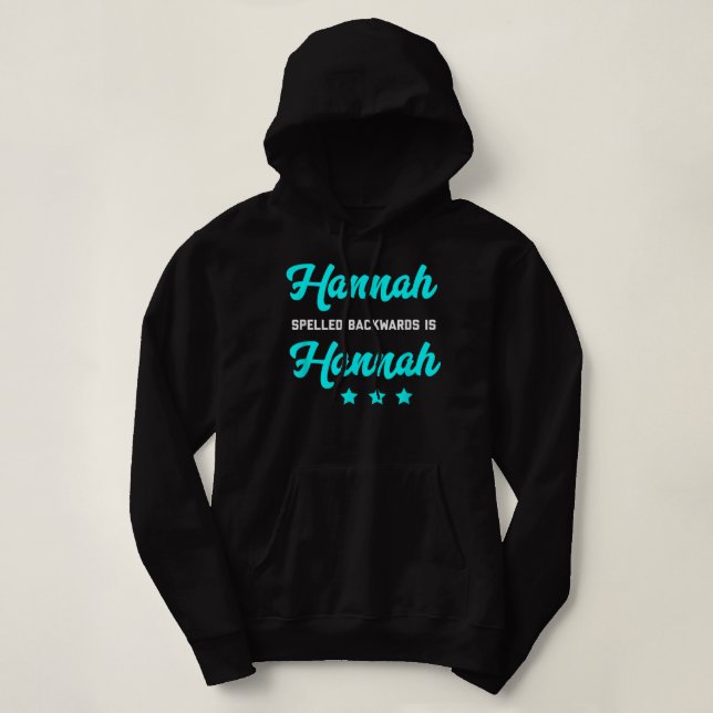 Hannah Spelling Backwards är Hannah Tshirt Ord Pla T Shirt (Design framsida)