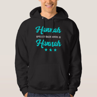 Hannah stavade baklänges är Hannah Tshirt Ord Pla Hoodie