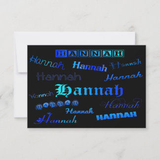 Hannah-svarskort OSA Kort