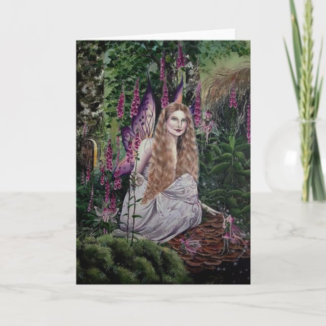 Hannah Titania foxglove-kort Kort (Framsida)