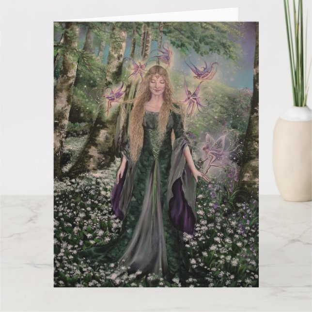 Hannah Titania, hälsningskort från Kväll i Midsomm Kort (Framsida)