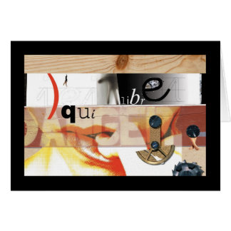 HannaH's Faux-Collage 01 - Danger Hälsningskort