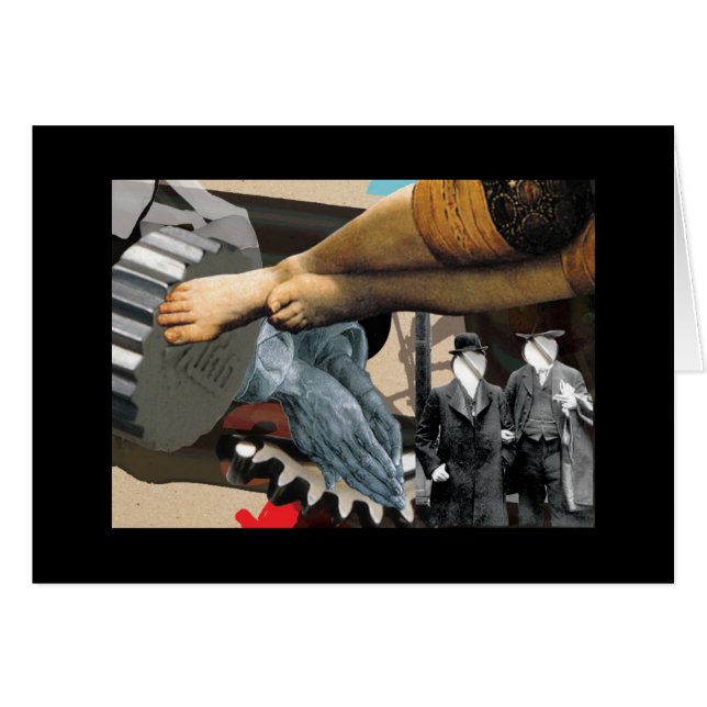 HannaH's Faux-Collage 02 Hälsningskort (Framsidan Horizontal)