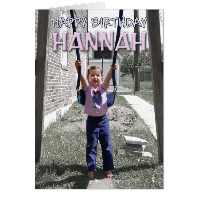 Hannahs kort (Framsidan)