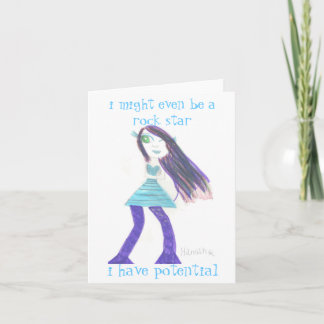 Hannahs noterar kortet kort