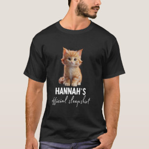 HANNAH'S Officiella Katt Sömnshirt Pyjamas T Shirt