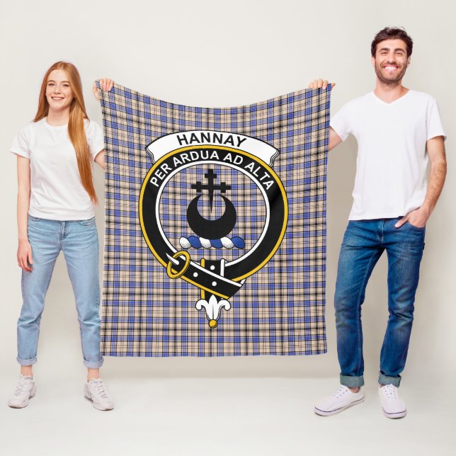 Hannayklanens Tartanrutiga Plaid Fleecefilt (På plats)