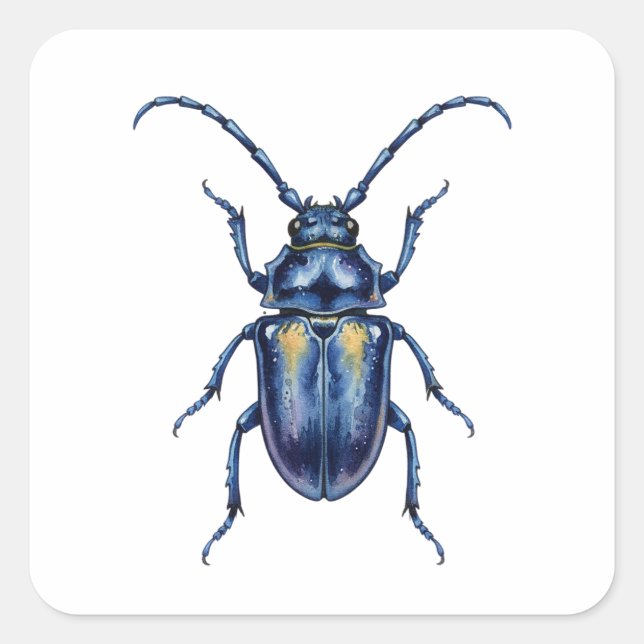 Hanneton Fyrkantigt Klistermärke (Framsida)