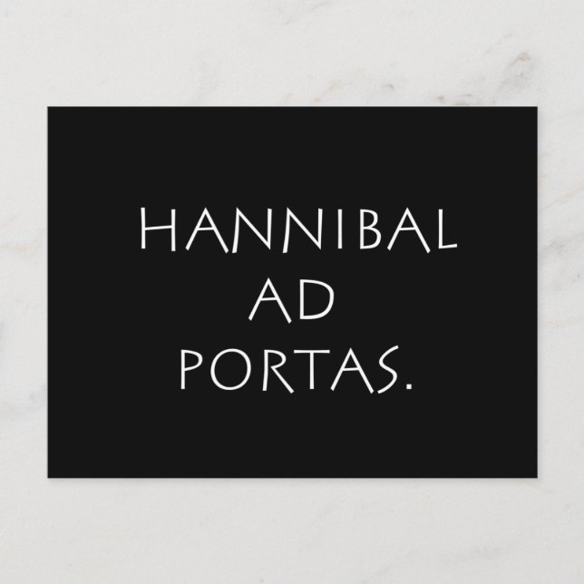 Hannibal ad portas vykort (Framsida)