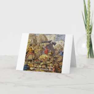 Hannibal Barca & Army & Quote Gifts & Cards Kort