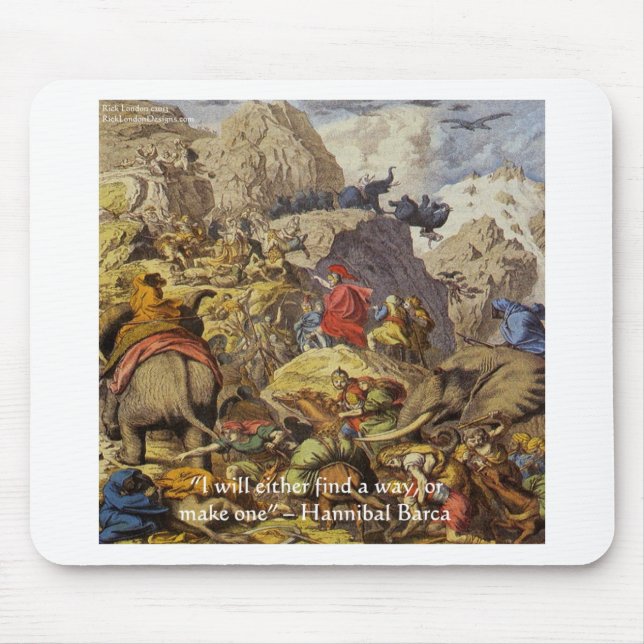 Hannibal Barca & Army & Quote Gifts & Cards Musmatta (Framsidan)