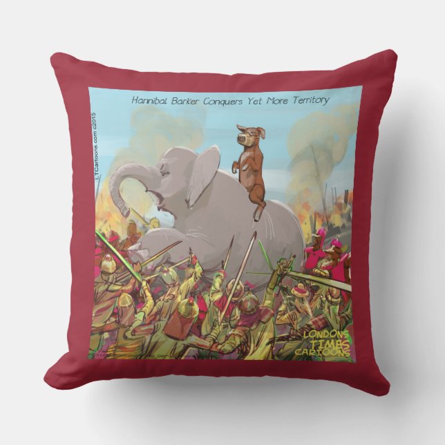 Hannibal Barca the Conqueror Funny Pillow Kudde (Framsida)