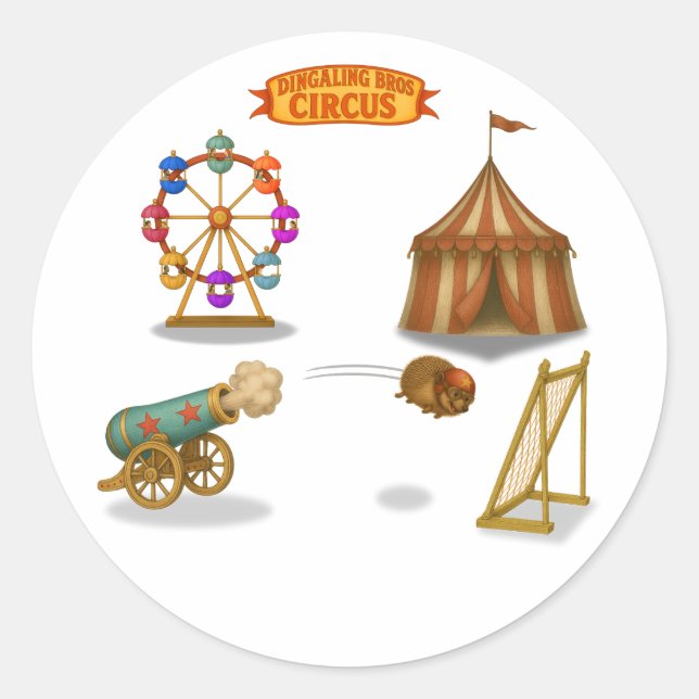 Hannibal the Cannonball Runt Klistermärke (Framsida)