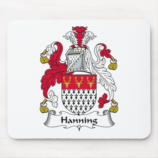 Hanning familjvapensköld musmatta (Framsidan)