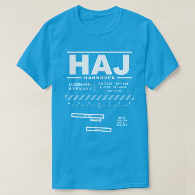 Hannover Airport HAJ T-Shirt (Design framsida)