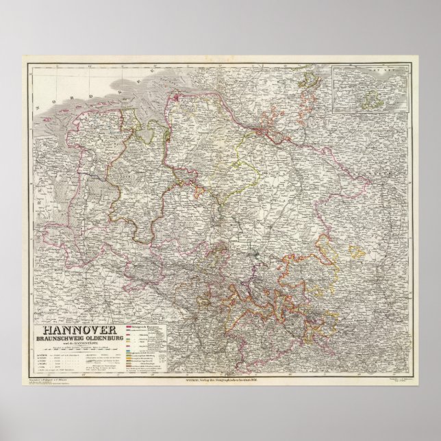 Hannover, Braunschweig, Oldenburg Poster (Framsidan)