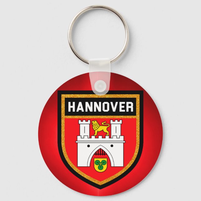 Hannover Flagga Nyckelring (Framsida)