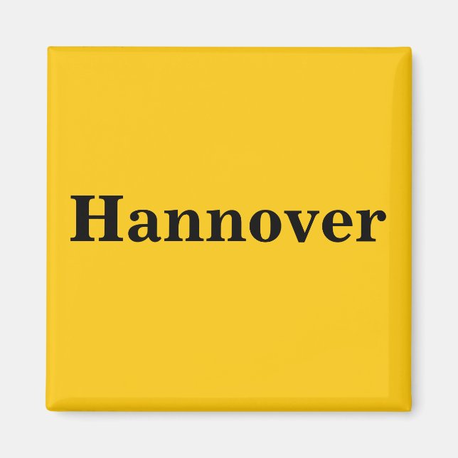 Hannover Magnet Schild Gold Gleb (Framsidan)