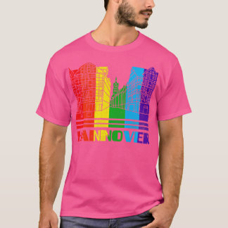 Hannover-Pridet Hannover LGBT-stöd för HGBTQ T Shirt
