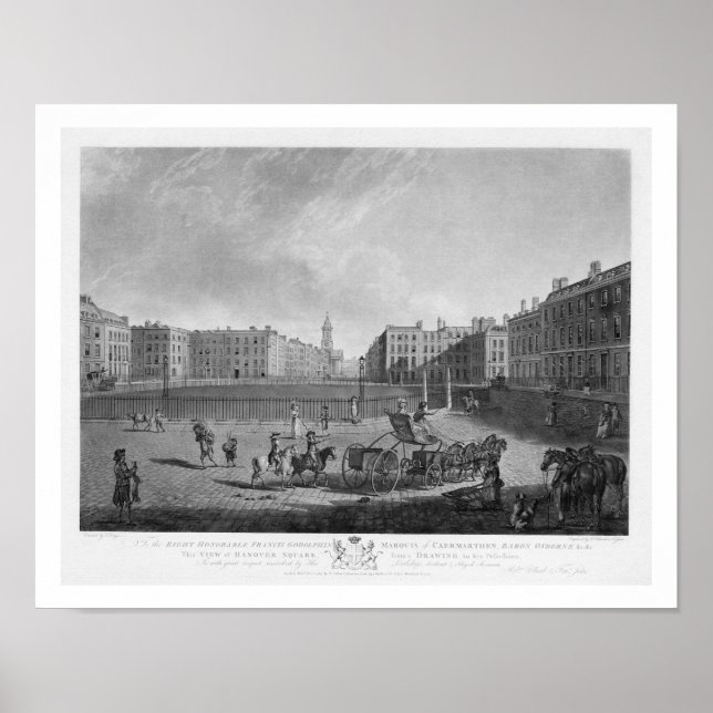 Hannover Square, från en serie av fyra åsikter frå Poster (Framsidan)