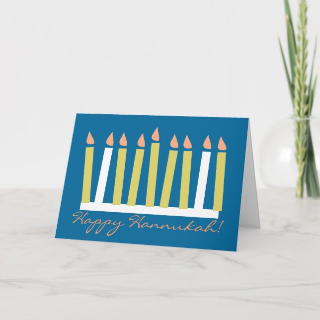Hannukah hälsningkort helgkort (Framsida)